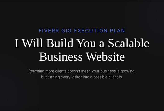 build a scalable business website , full stack development , saas